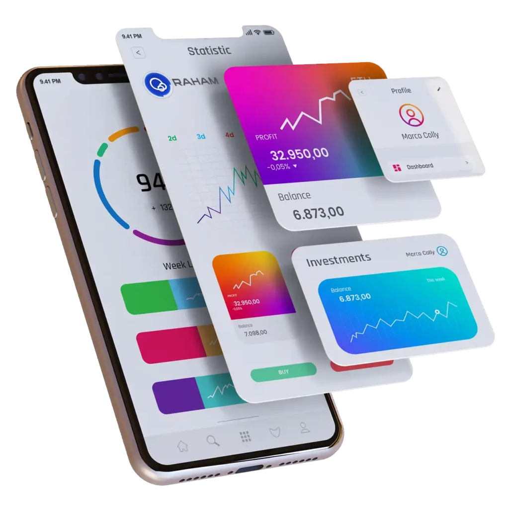 تیم طراحی اپلیکیشن اندروید رهام