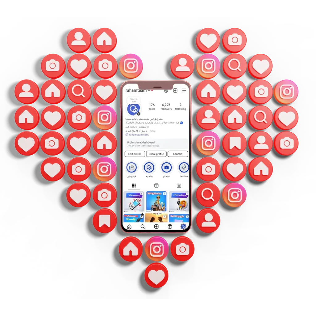 استراتژی اینستاگرام با رهام