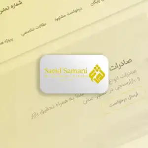 طراحی سایت سعید ثمانی