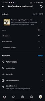 آمار مدیریت پیج شفق توسط رهام