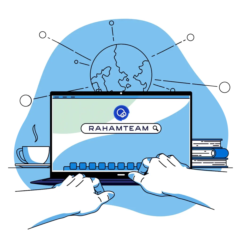 تیم طراحی ui سایت دو زبانه رهام
