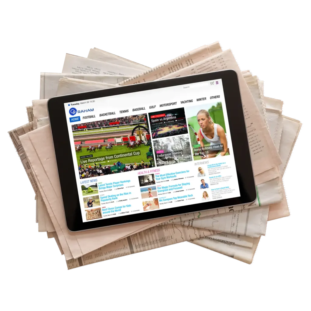 تیم طراحی مدرن وبسایت های خبری رهام