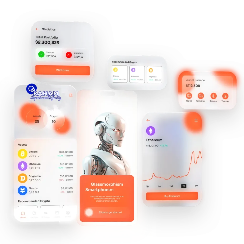 طراحی رابط کاربری سایت رهام