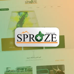 طراحی سایت فروشگاهی پاسارگاد اسپروز با رهام
