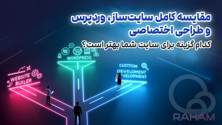 مشاوره رایگان بین سایت ساز و طراحی سایت اختصاصی رهام