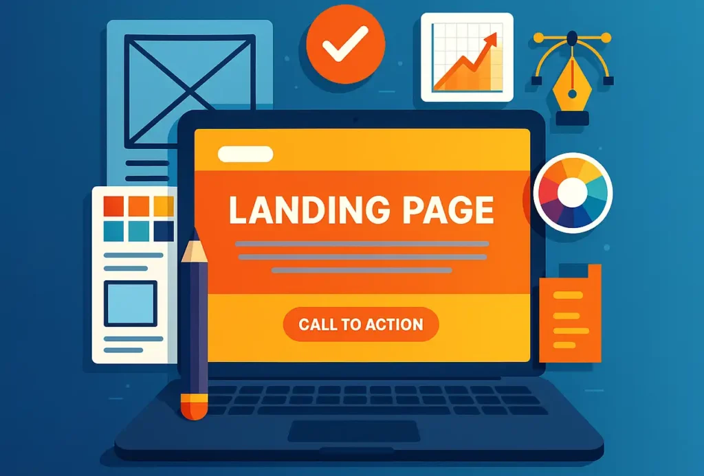 طراحی گرافیکی Landing Page در رهام تیم