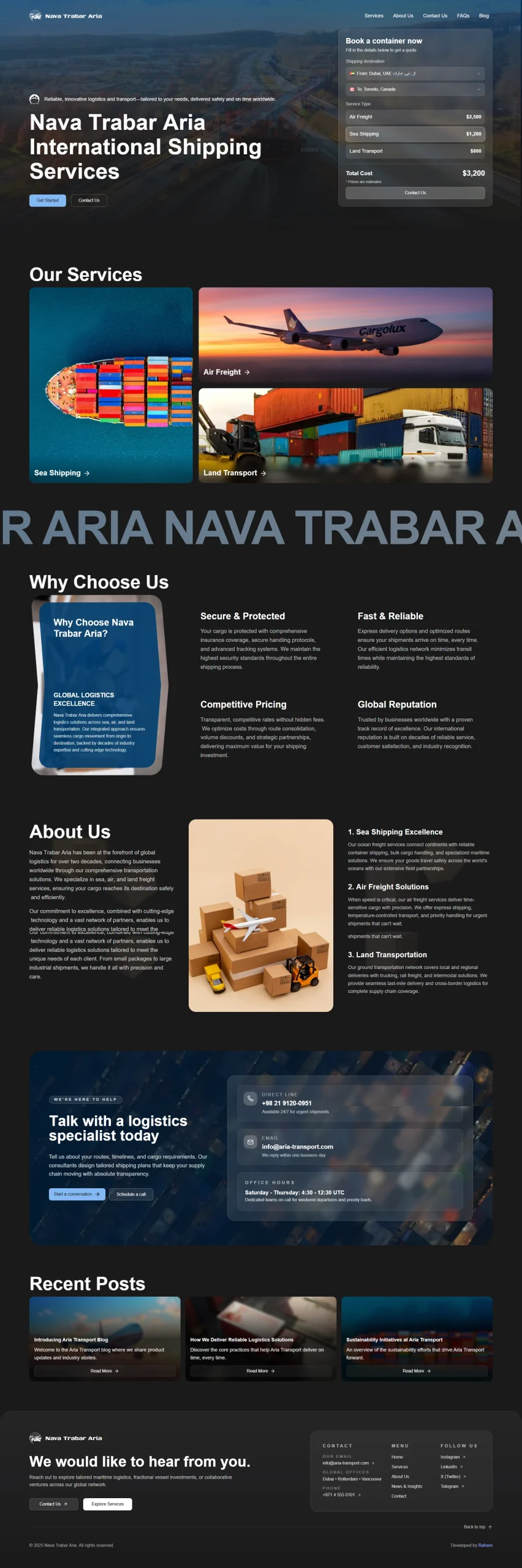 طراحی سایت موشن توسط رهام