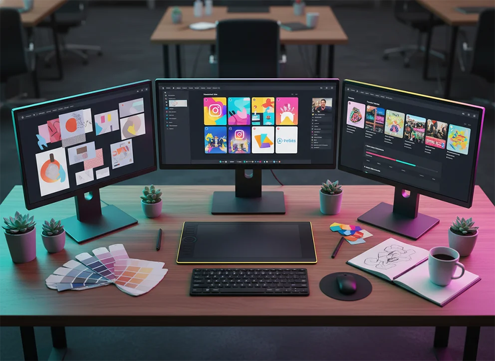 کشیدن نقشه تولید محتوای اینستاگرام در گروه رهام